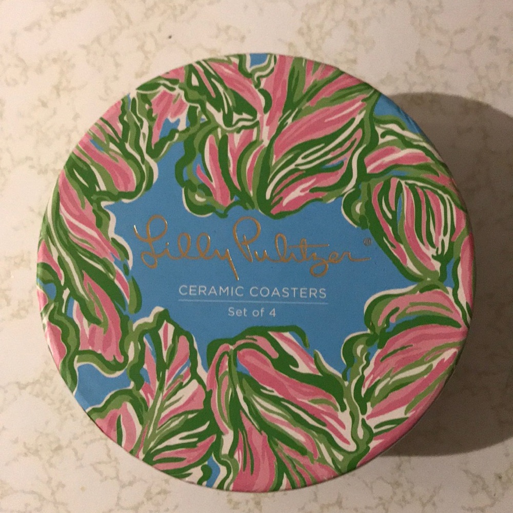 New Lilly Pulitzer Set of 4 Coasters